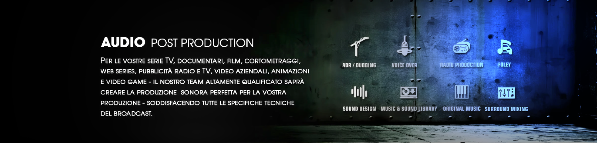 AUDIO POST PRODUCTION